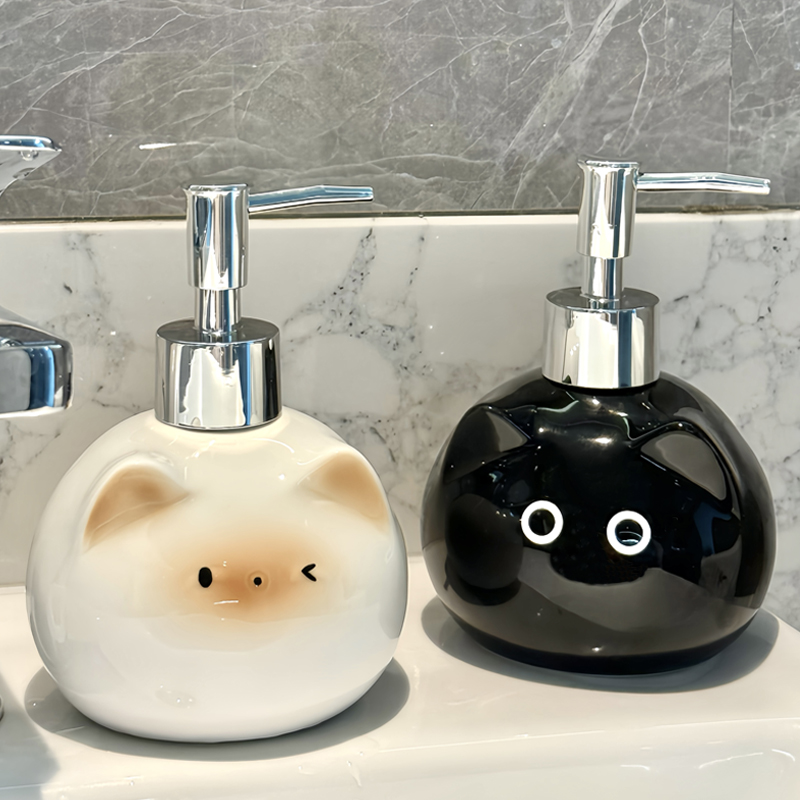 Skincare Viral - Ceramic Siamese Cat Hand Sanitizer Press