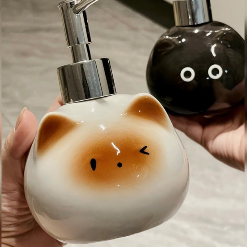 Ceramic Siamese Cat Hand Sanit – Skincare Viral Bewertung und Preis